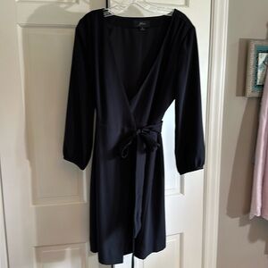 Long-sleeve J Crew wrap dress